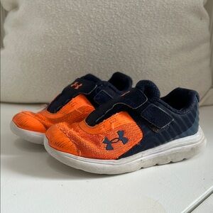 Under Armour Kids' Orange and Navy Shoes